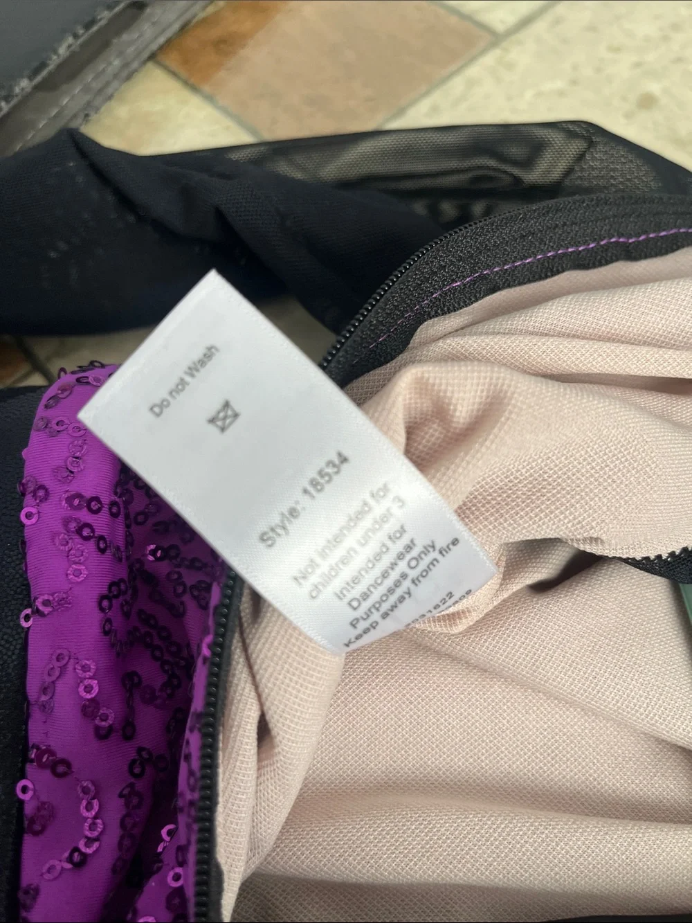Balera Style 18534Purple Top and Balera Style 18534 pants.  Large Child (2 )